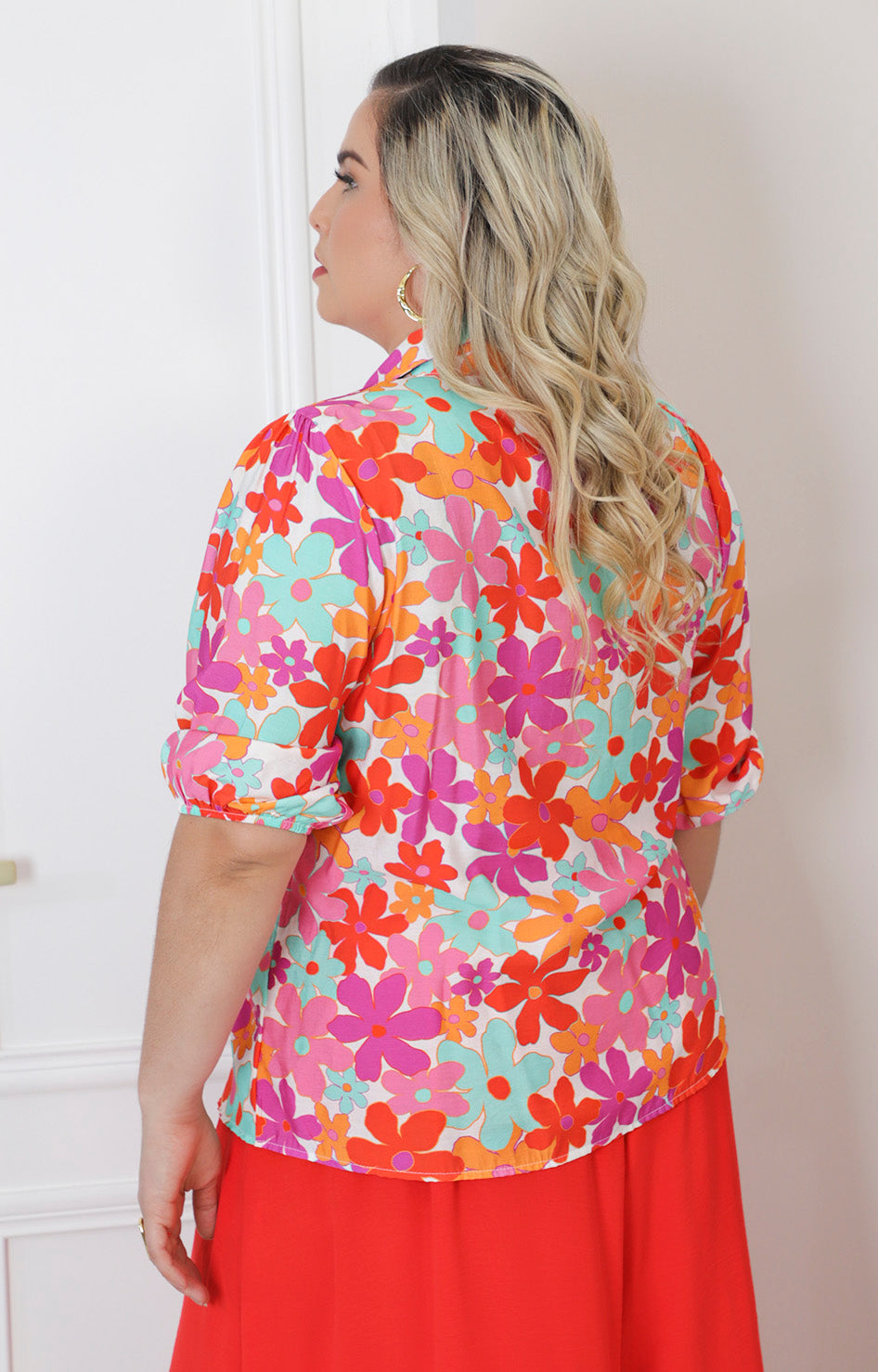 Blusa estampada de flores