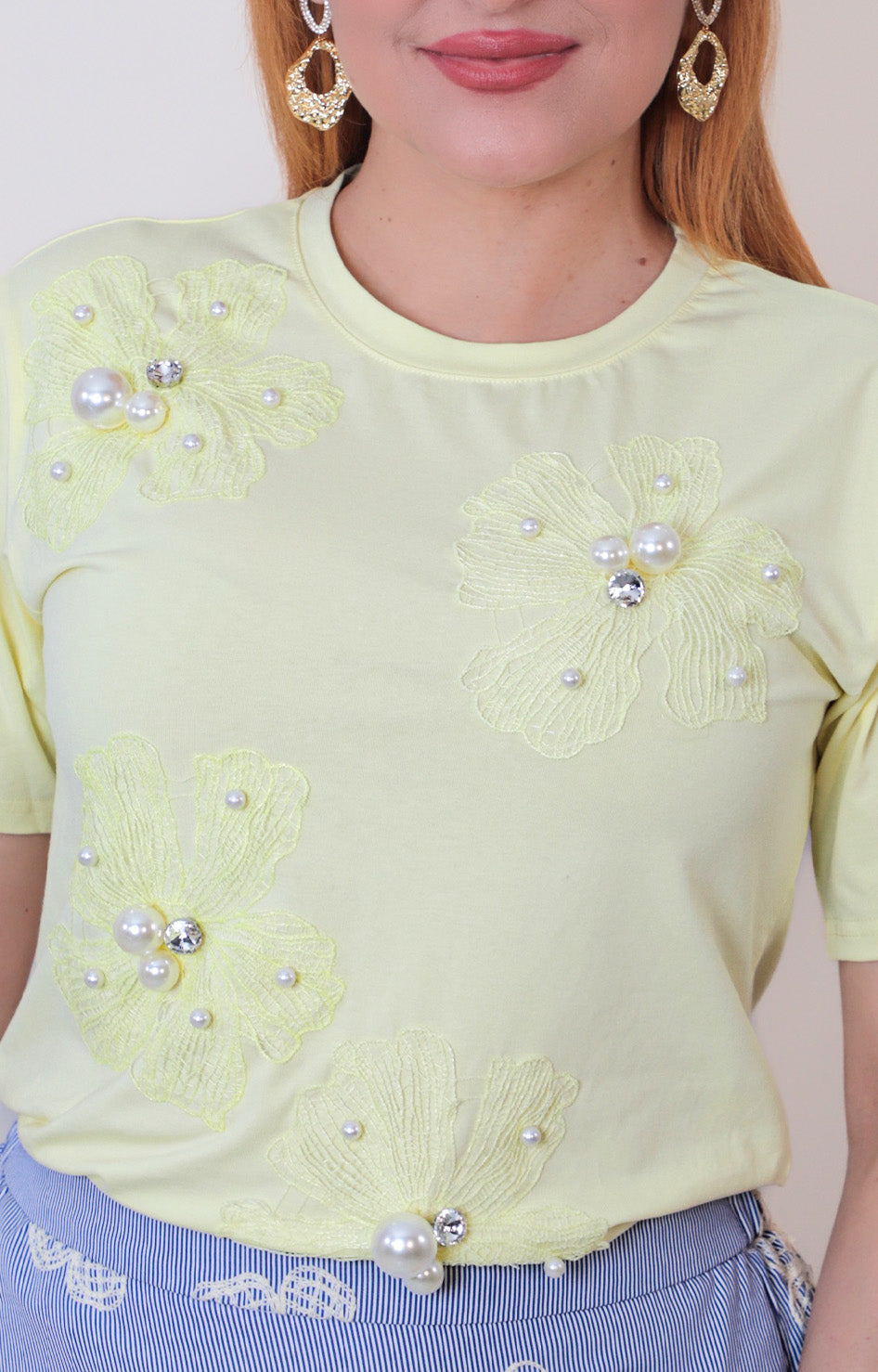 Blusa con perlas - BLUSAS REGULAR Boutiquemirel 