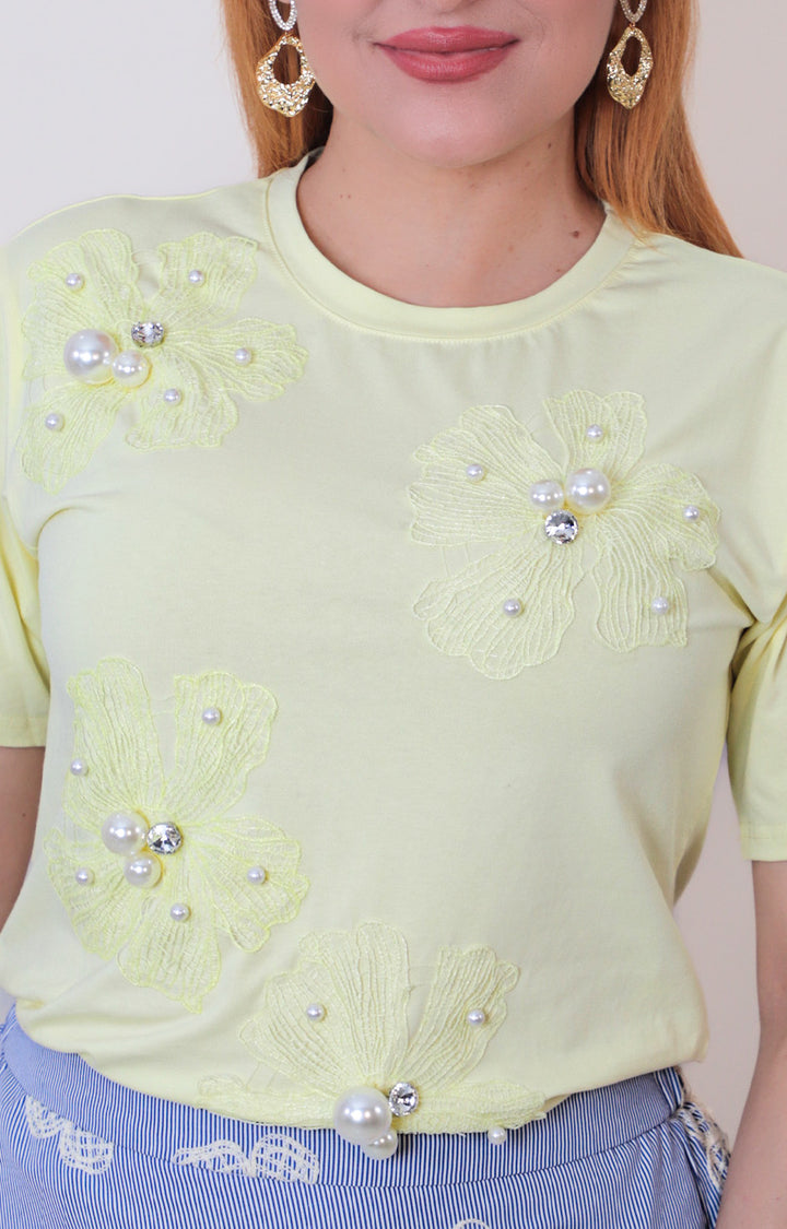 Blusa con perlas - BLUSAS REGULAR Boutiquemirel 