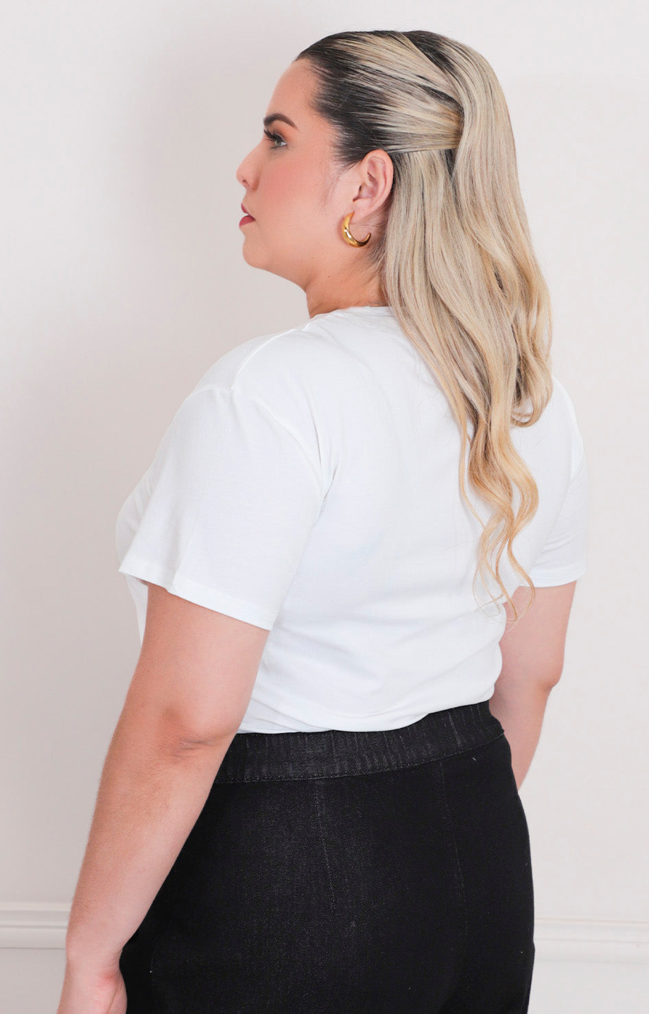 Blusa estampada con brillos