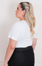 Blusa estampada con brillos