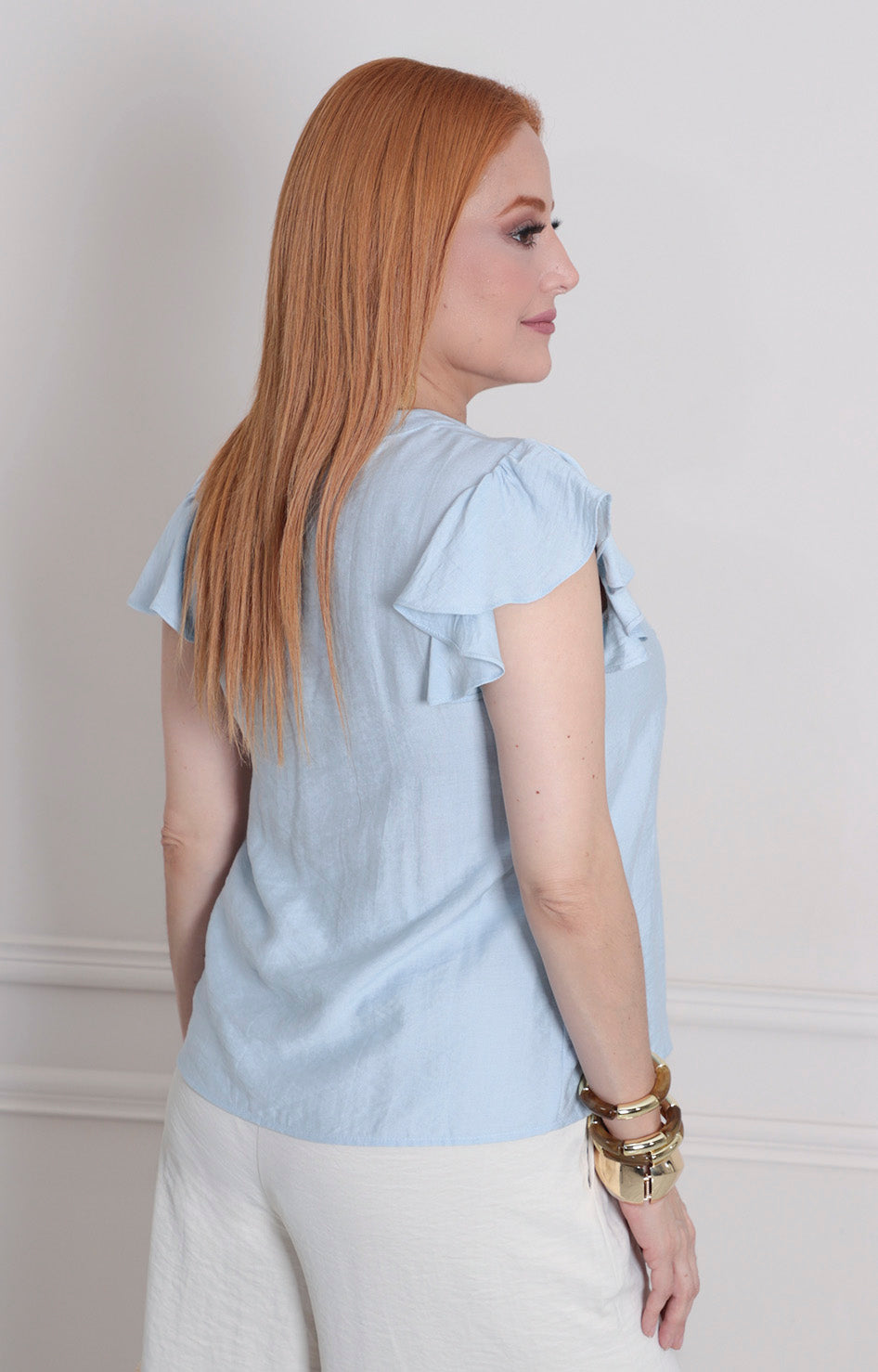 Blusa lisa con textura - BLUSAS REGULAR Boutiquemirel 
