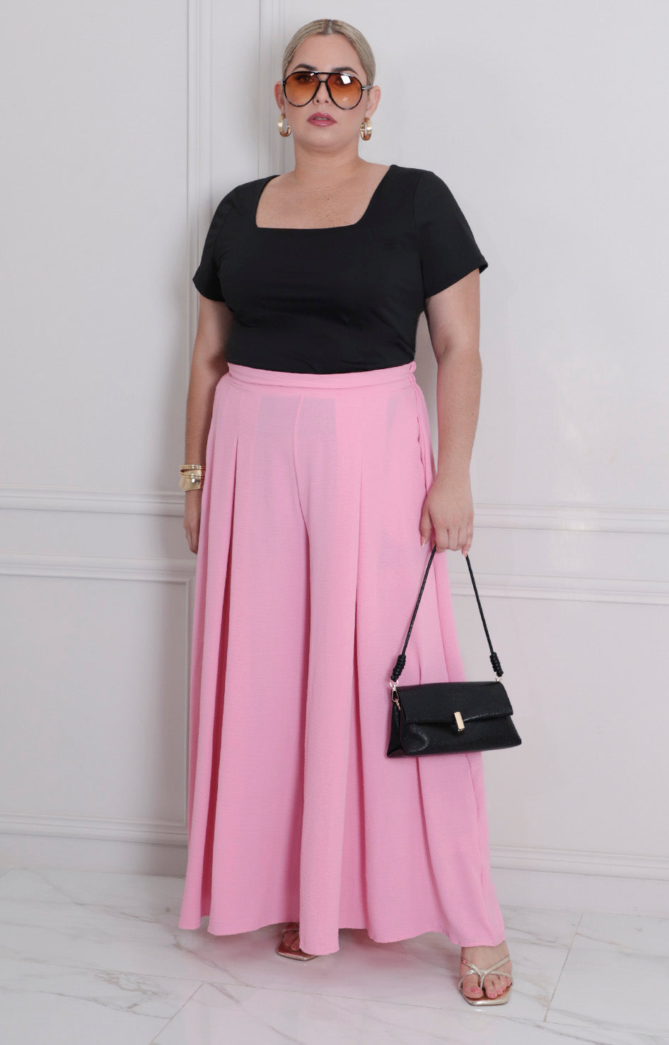 Pantalón de pierna amplia - PANTALON CURVY Boutiquemirel 