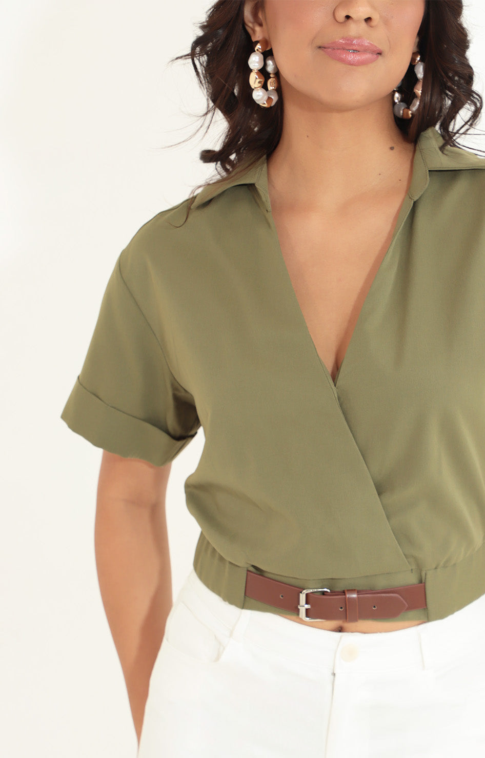 Blusa verde olivo - BLUSA Boutiquemirel 