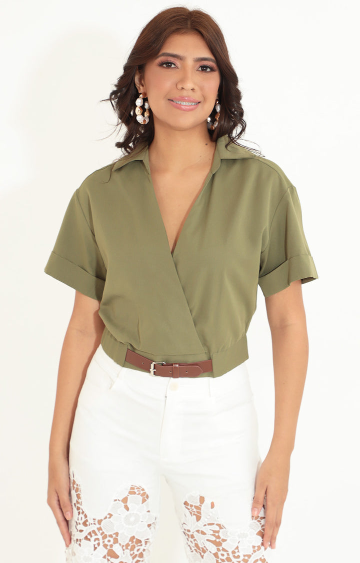 Blusa verde olivo - BLUSA Boutiquemirel 