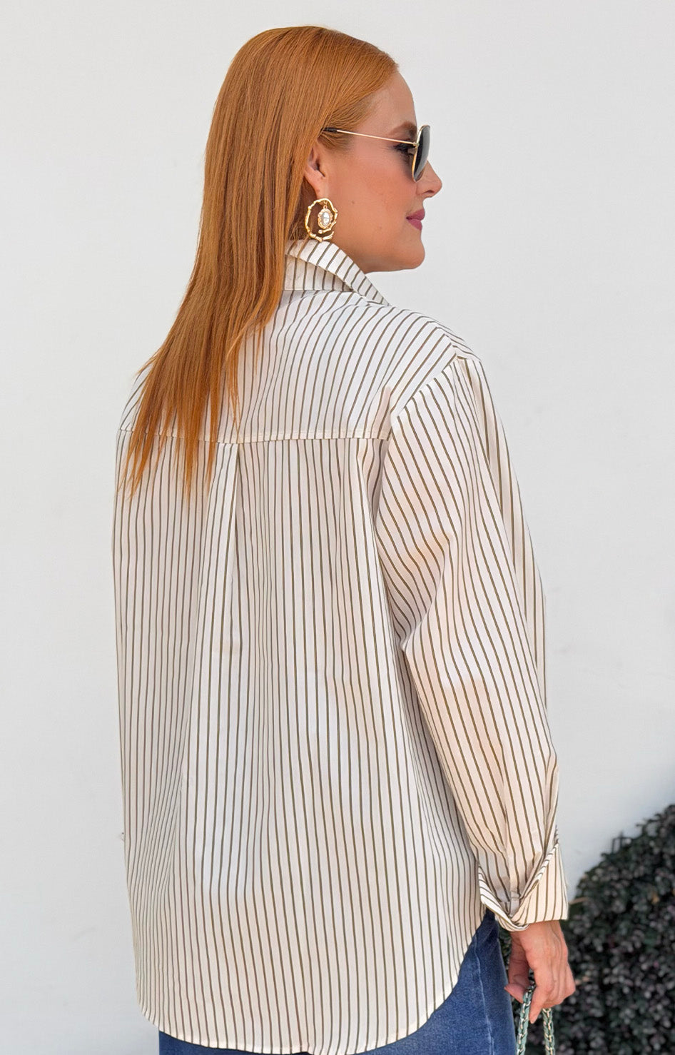 Blusa de rayas estampada - BLUSAS CURVY Boutiquemirel 