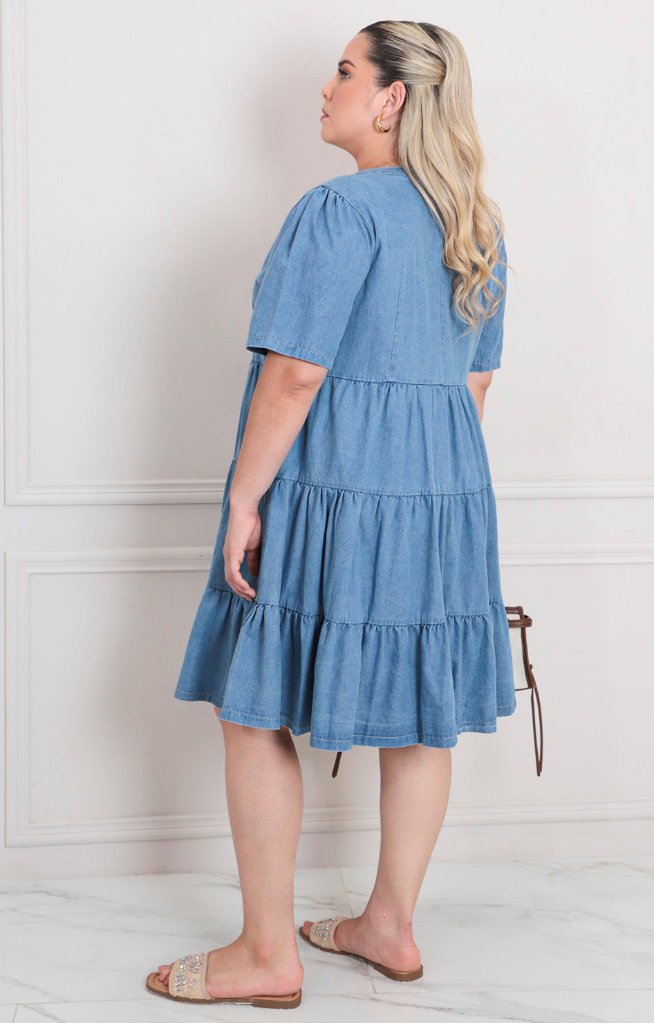 Vestido de mezclilla con botones