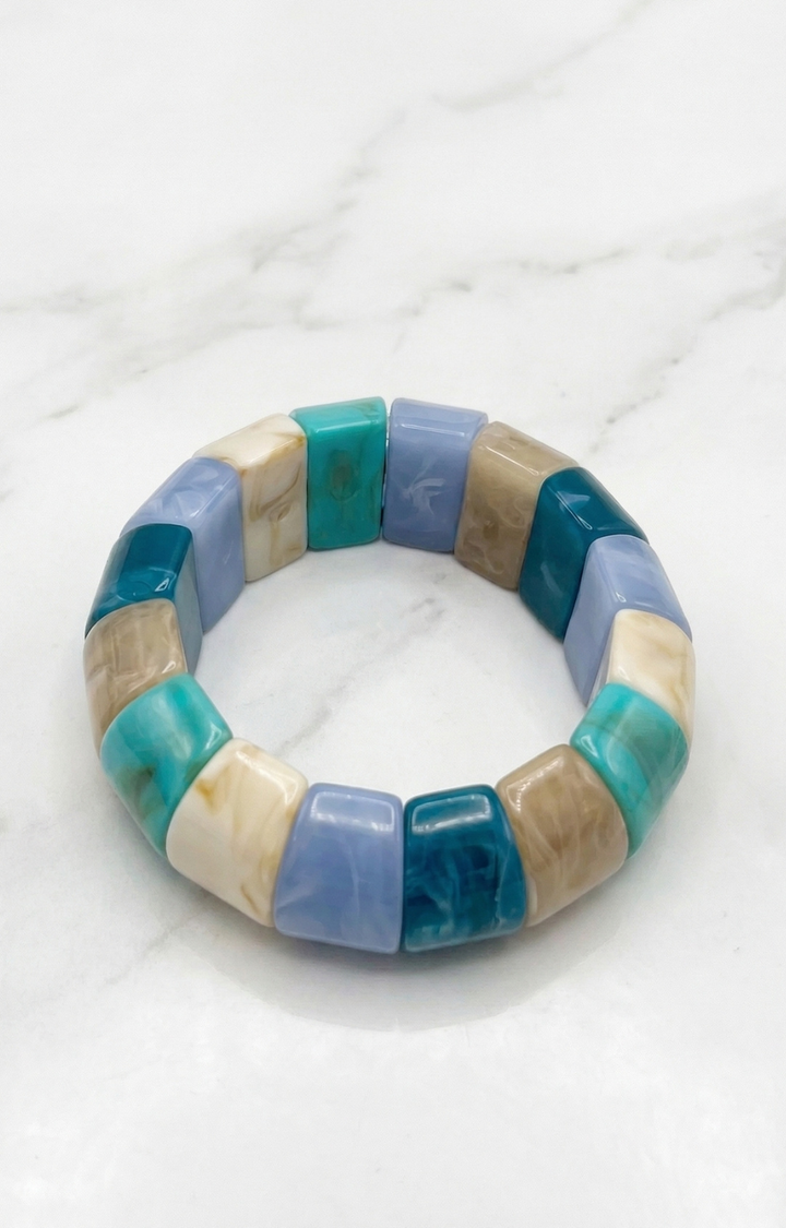 Pulsera Geométrica Azul y Verde - PULSERAS Boutiquemirel 