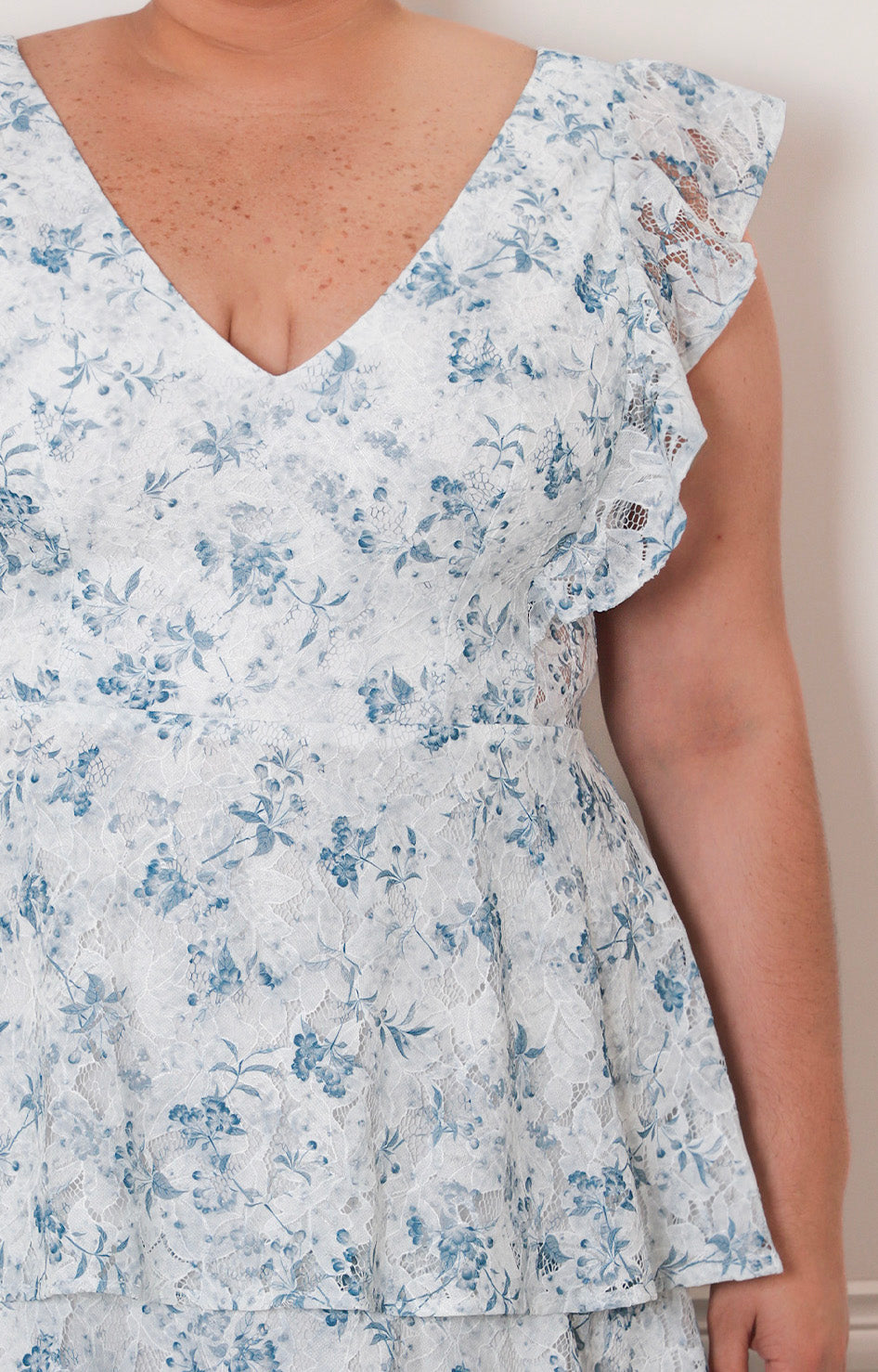 Vestido estampado con volantes - VESTIDO LARGO CURVY Boutiquemirel 