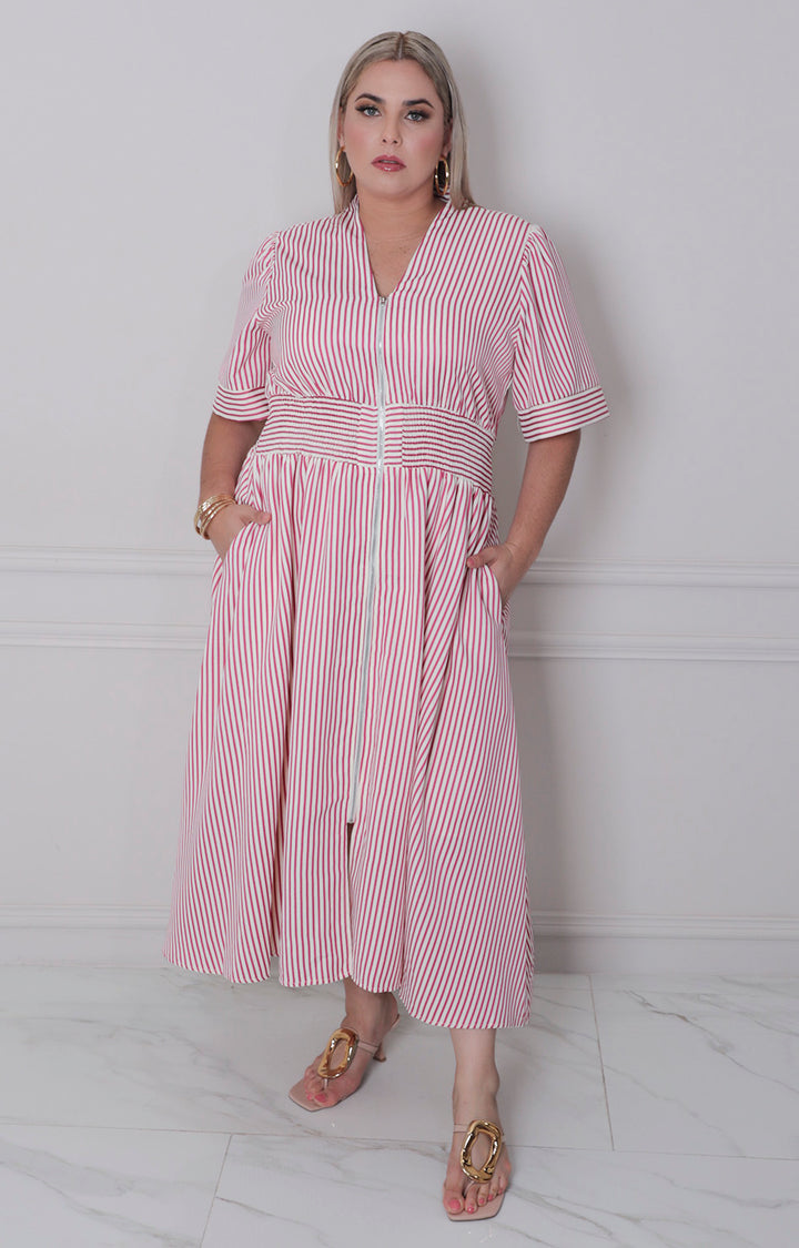 V*2-26*SHE+SKY*PST1237*ROJO - VESTIDO LARGO CURVY Boutiquemirel 