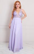 Vestido lila de tirantes - VESTIDO LARGO REGULAR Boutiquemirel 