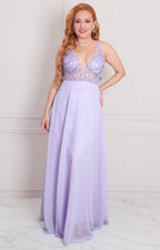 Vestido lila de tirantes - VESTIDO LARGO REGULAR Boutiquemirel 