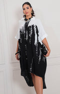 Vestido blanco estampado