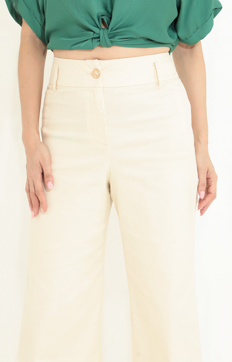 Pantalón flare beige - PANTALON Boutiquemirel 
