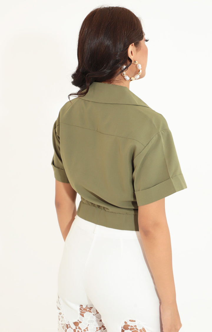 Blusa verde olivo - BLUSA Boutiquemirel 