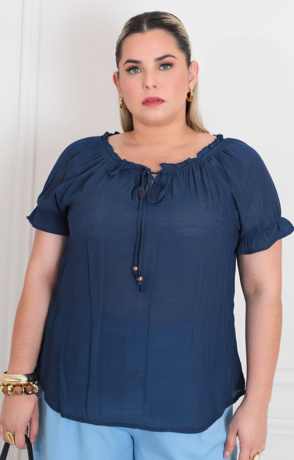 Blusa con lazo