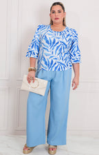 Blusa estampada multicolor
