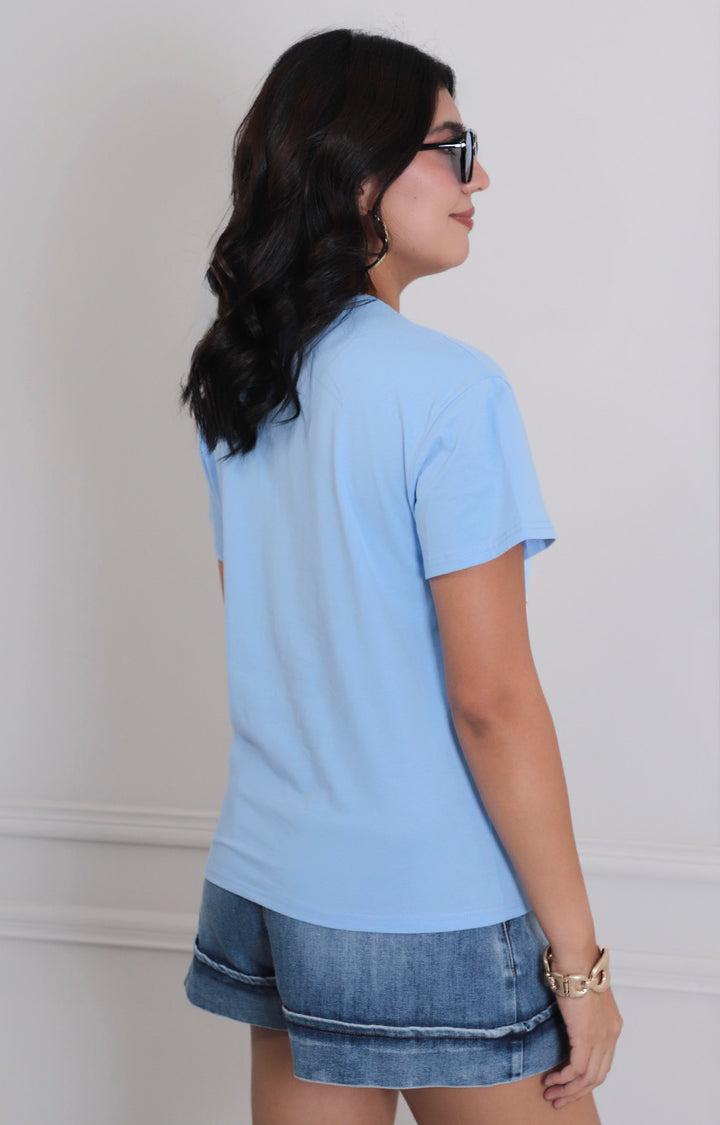 Blusa estampada con brillos - BLUSAS REGULAR Boutiquemirel 