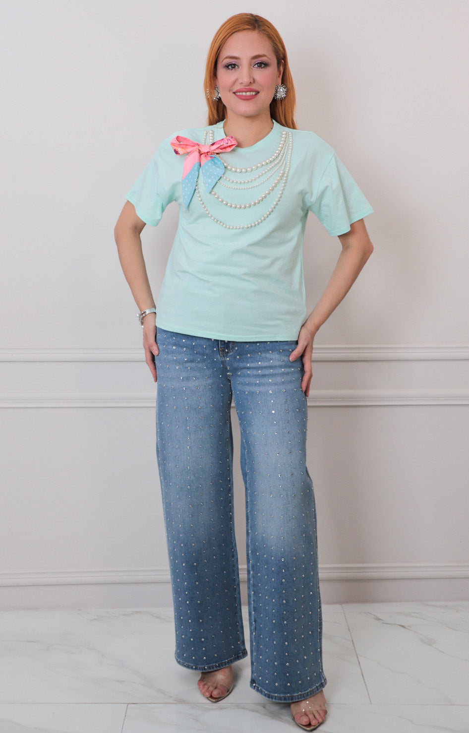 B*4-26*PASTEL*LP32119*MENTA - BLUSAS REGULAR Boutiquemirel 