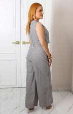 Conjunto estampado con botones dorados