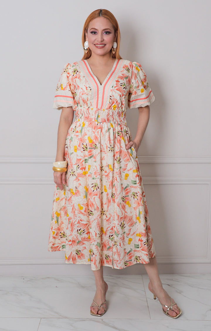 Vestido estampado - VESTIDO LARGO REGULAR Boutiquemirel 