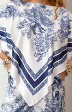 Conjunto estampado toile azul