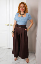 Body animal print con escote cuadrado