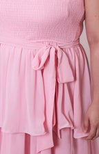 Vestido de tirantes con tablones - VESTIDO LARGO CURVY Boutiquemirel 