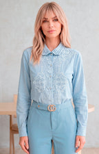 Blusa con encaje