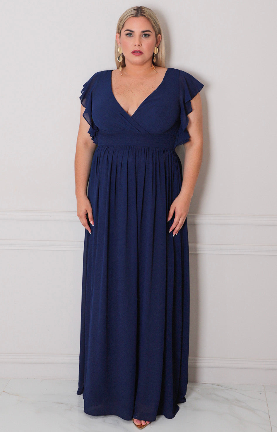 Vestido largo azul - VESTIDO CURVY Boutiquemirel 
