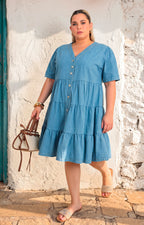 Vestido de mezclilla con botones
