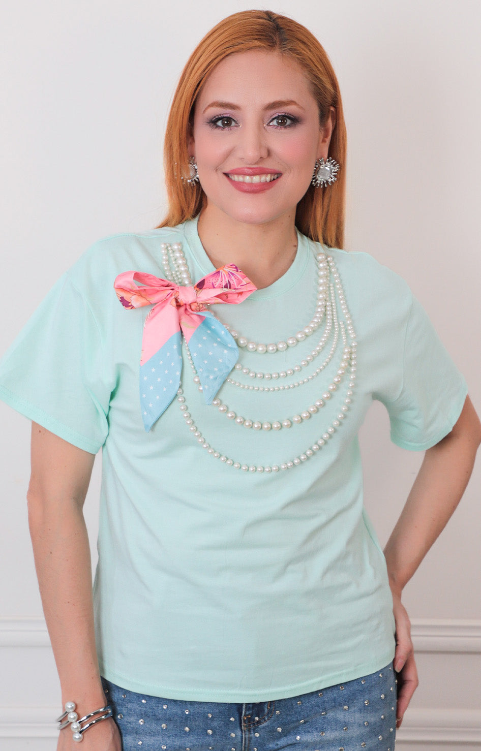 B*4-26*PASTEL*LP32119*MENTA - BLUSAS REGULAR Boutiquemirel 