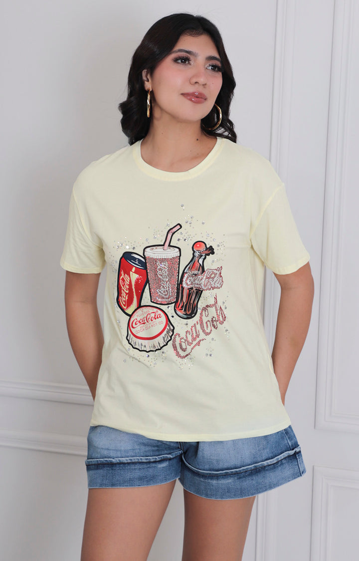 Blusa estampada coca cola - BLUSAS REGULAR Boutiquemirel 