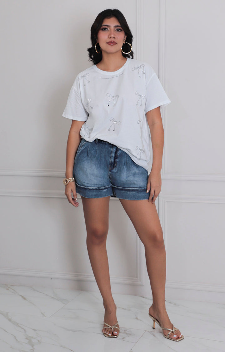 Blusa estampada de moño - BLUSAS REGULAR Boutiquemirel 