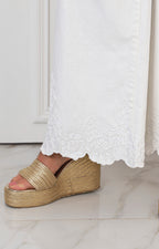Pantalon blanco recto
