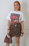 Blusa blanca con estampado