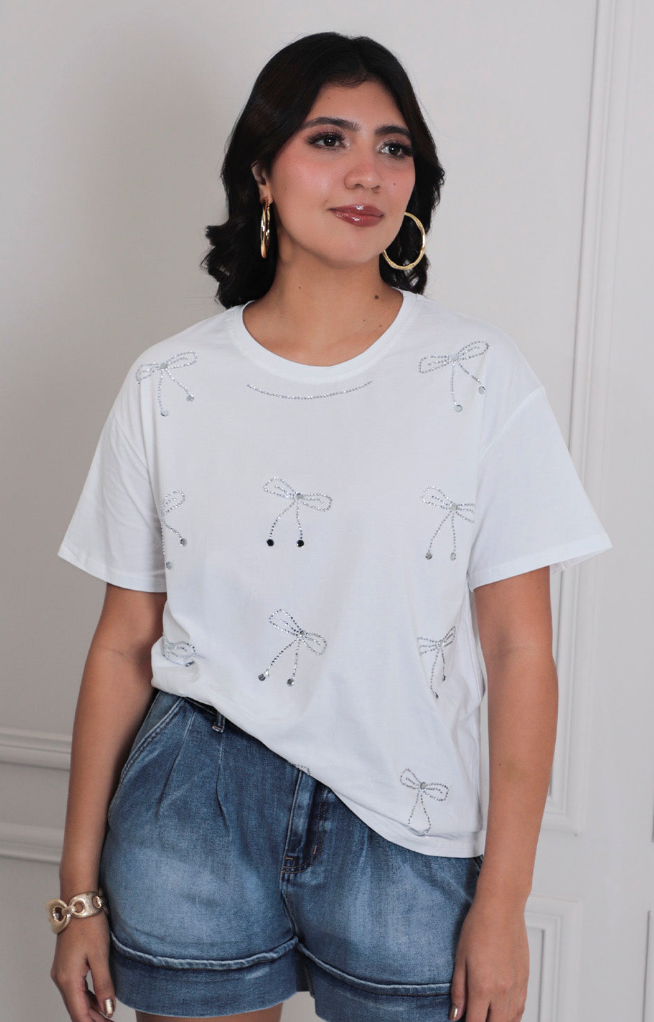 Blusa estampada de moño - BLUSAS REGULAR Boutiquemirel 