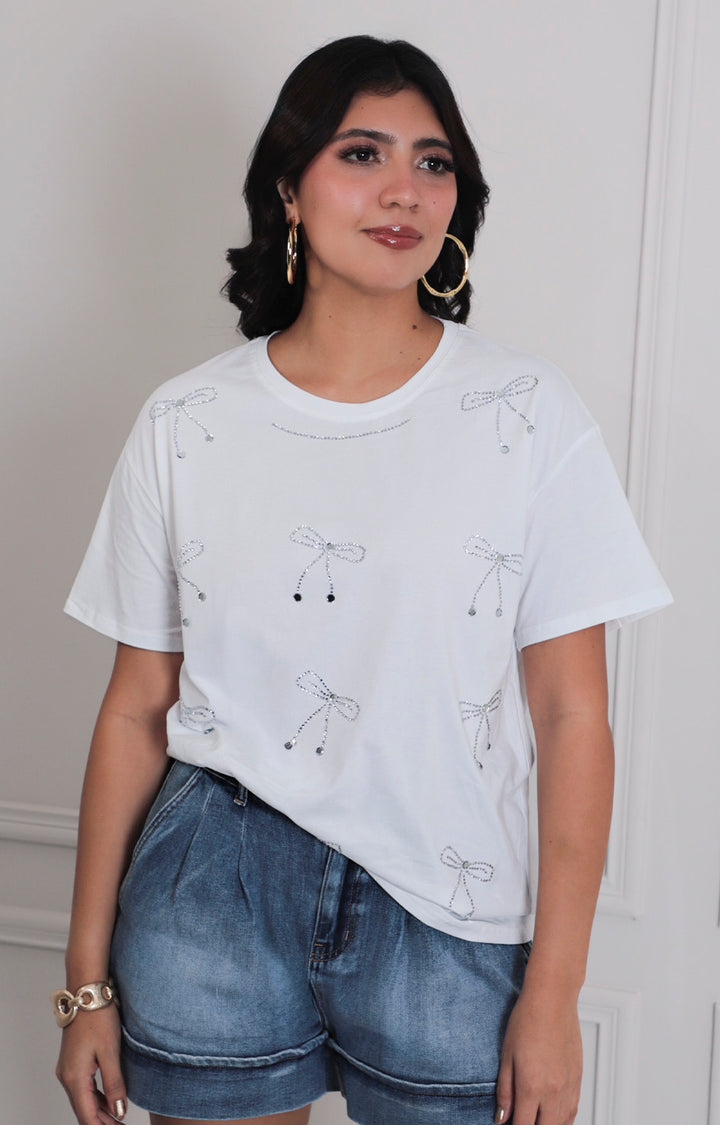Blusa estampada de moño - BLUSAS REGULAR Boutiquemirel 