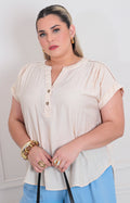 Blusa beige lisa