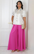 Blusa beige con aplicaciones