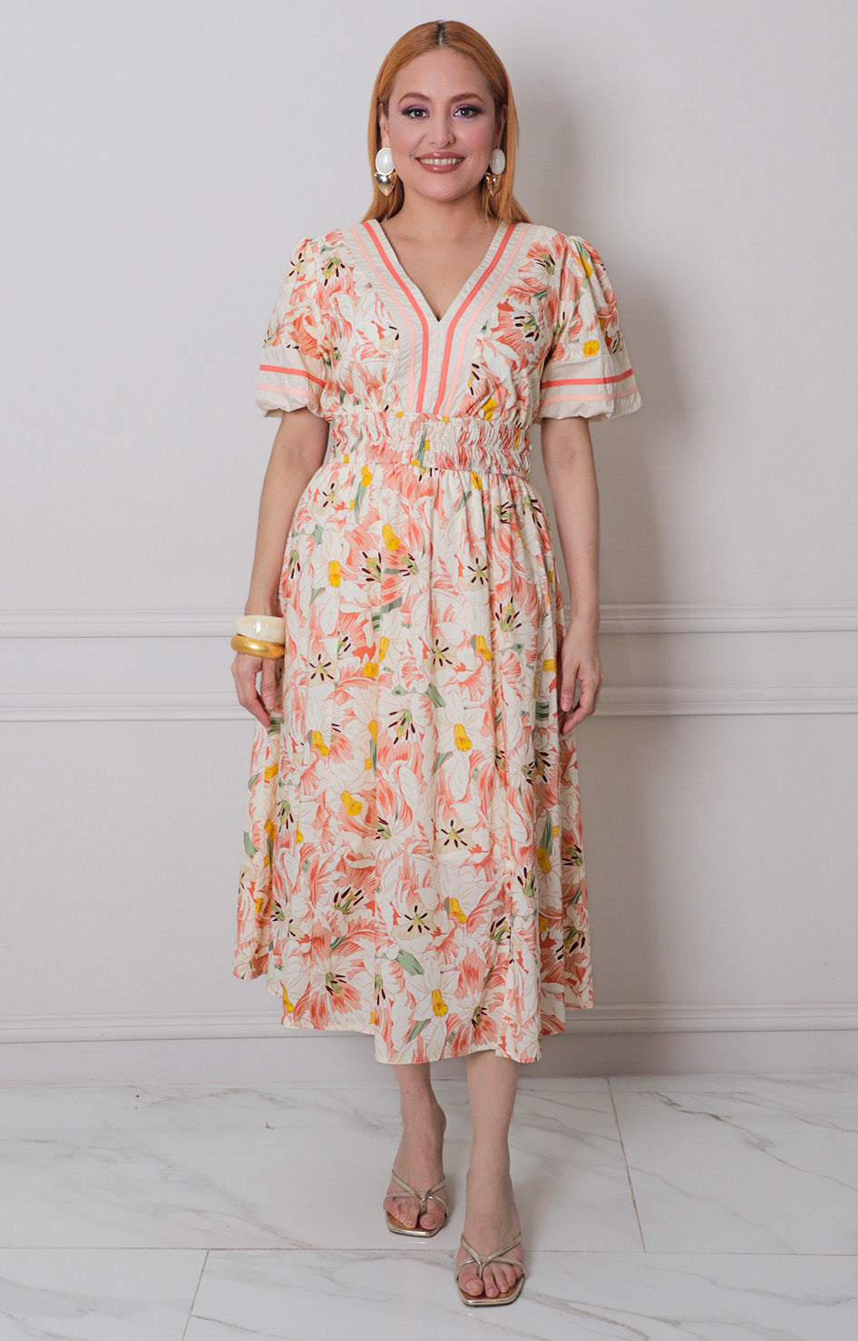 Vestido estampado - VESTIDO LARGO REGULAR Boutiquemirel 