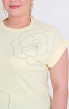 Blusa floral con aplicaciones - BLUSAS CURVY Boutiquemirel 