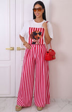 Blusa blanca con estampado de perrito chic