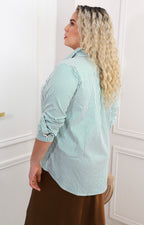 Blusa camisera de rayas