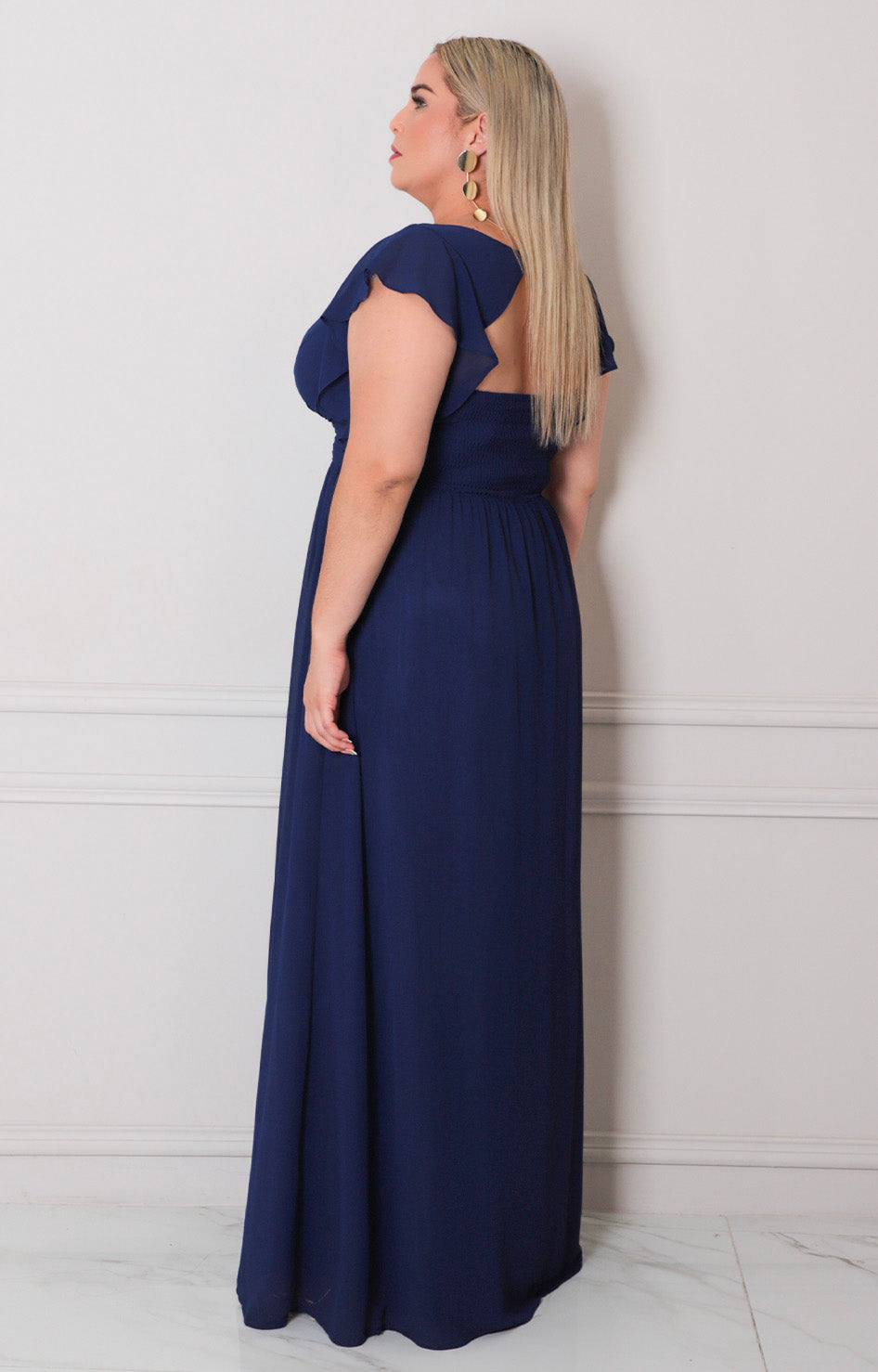 Vestido largo azul - VESTIDO CURVY Boutiquemirel 