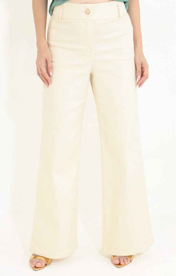Pantalón flare beige - PANTALON Boutiquemirel 