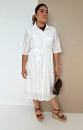 Vestido blanco en encaje - Boutiquemirel
