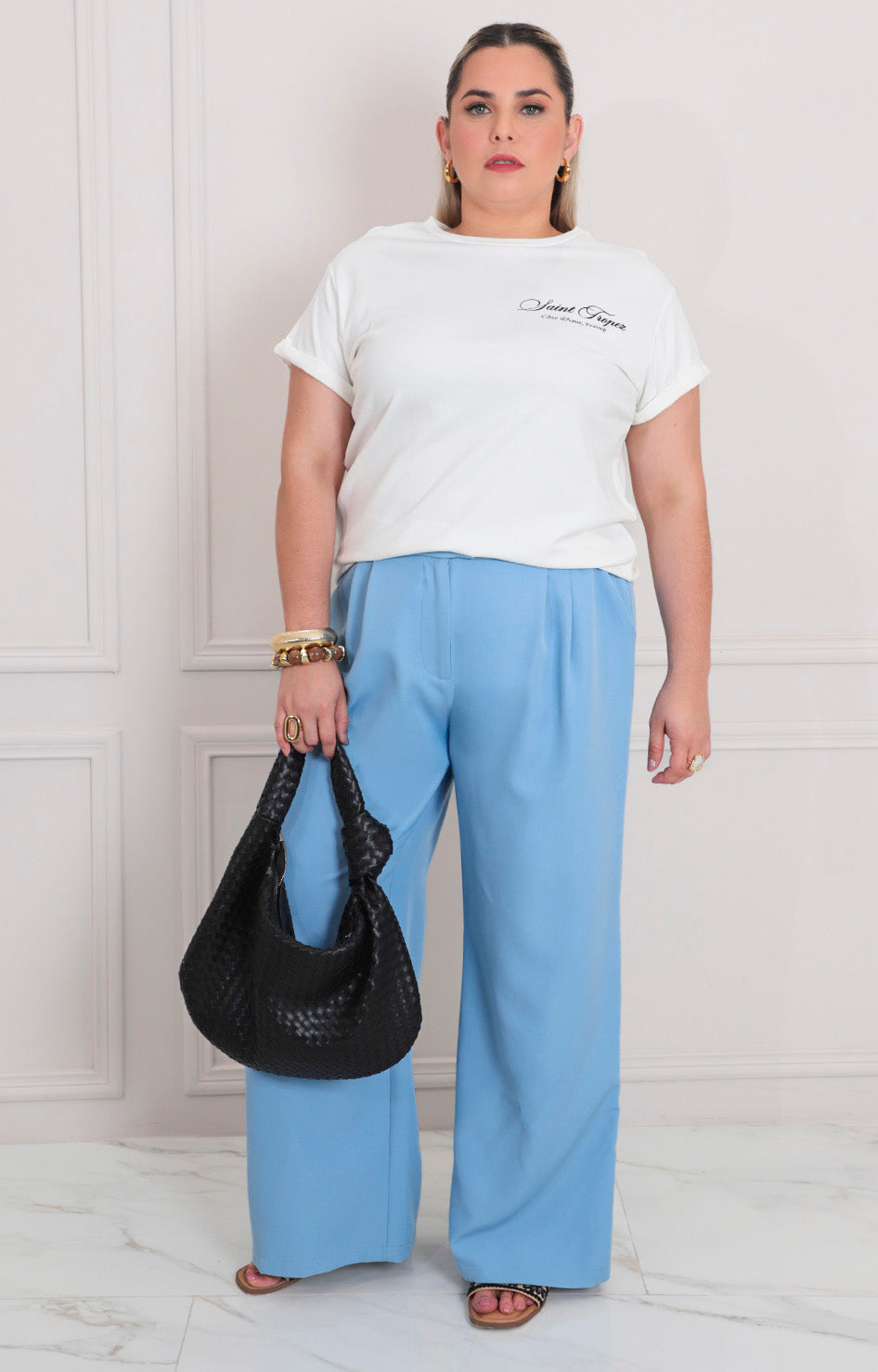 Blusa lisa estampada