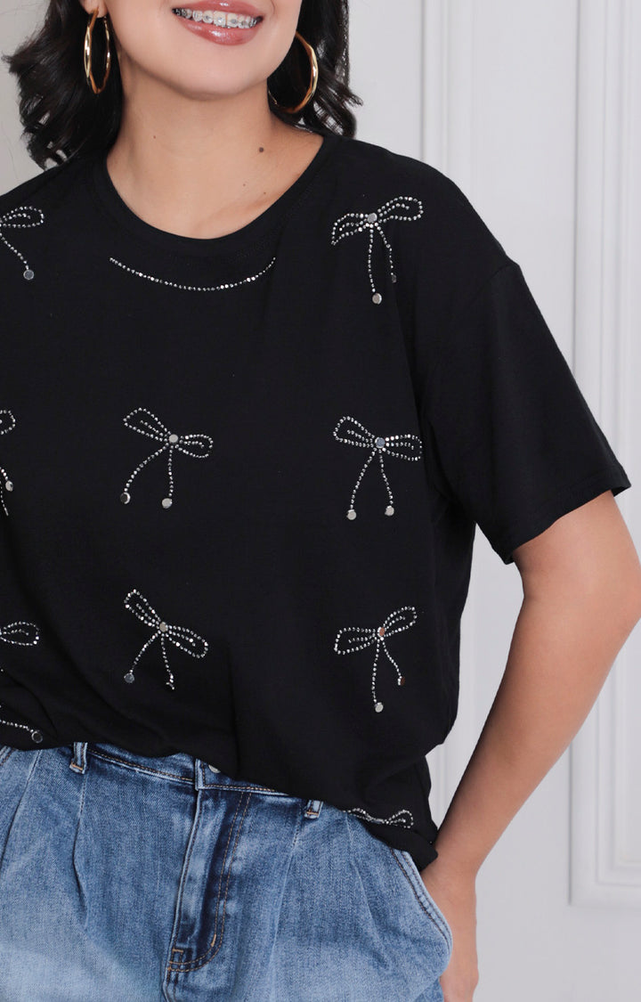 Blusa estampada de moño - BLUSAS REGULAR Boutiquemirel 