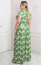 Conjunto verde estampado